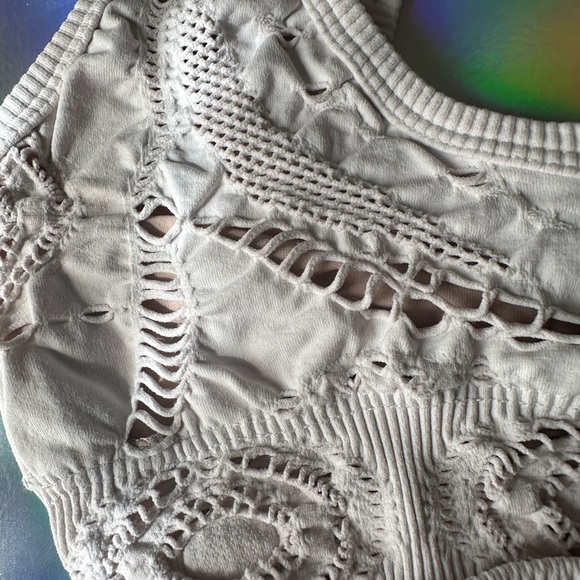 Free People / FP Movement Crochet My Way Bra XS/S White / nude - Picture 7 of 9